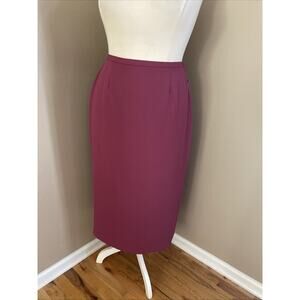 KAREN SCOTT Pink Back Slit Midi Pencil Lined Skirt Woman’s Plus Size 18W